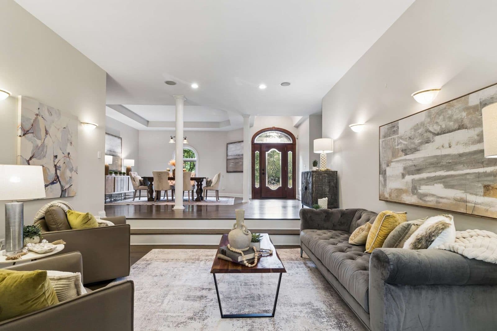 Living room with a fireplace at 770 Peach Orchard Dr, Oak Hill Nashville